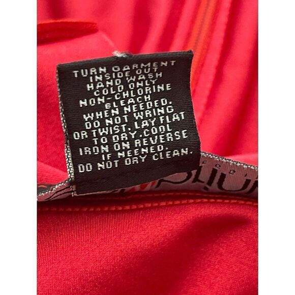 Angle Brinks Red High Waisted Fit Forming Long Skirt Size XS - Picture 7 of 7